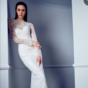 Romona Keveza size 10 white wedding gown